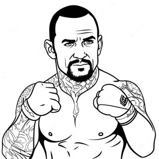 CM Punk i Aktion Farvelægningsside | CM Punk malebog