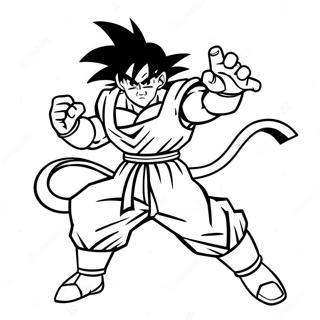 Goku Black i Kampstilling Malebog | Goku Sort malebog