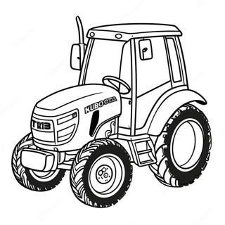 Kubota traktor farvelægningsside | Kubota malebog