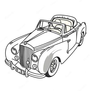Bentley cabriolet farvelægningsside | Bentley malebog