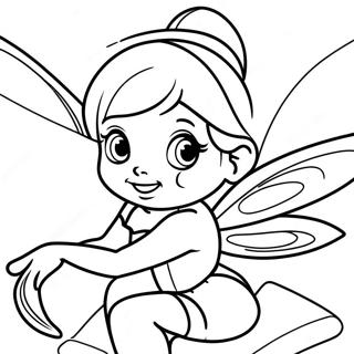 Tinker Bell fe farvelægningsside | Peter Pan malebog