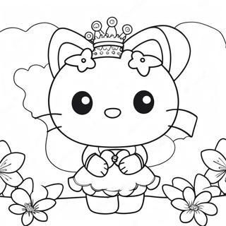 Hello Kitty Fe med Funklende Vinger Malebog | Hello Kitty Fe malebog
