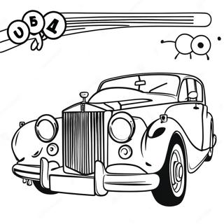 Klassisk Rolls Royce med Elegant Design Malebog | Rolls Royce malebog