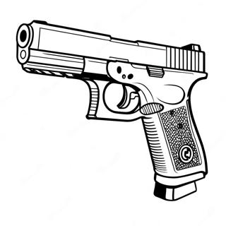 Glock Håndvåben Farvelægningsside | Glock malebog