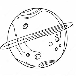 Pluto Planet Farvelægningsside | Pluto Planet malebog