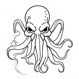 Cthulhu mytologi farvelægningsside | Cthulhu malebog