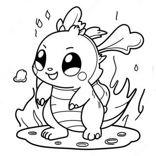 Ild Pokémon farvelægningsside | Ild Pokemon malebog