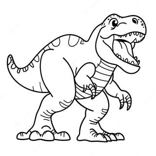 Frygtindgydende T-Rex Dinosaur Malebog | Dinosaur Konge malebog