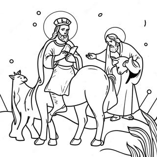 Epiphany farvelægningsside | Åbenbaring malebog