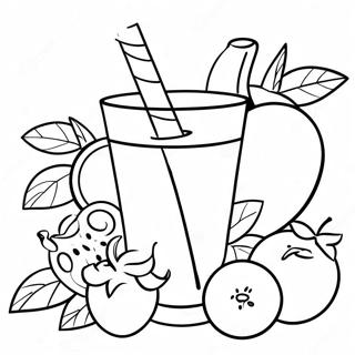Farverig Frugtjuice Malebog | Saft malebog