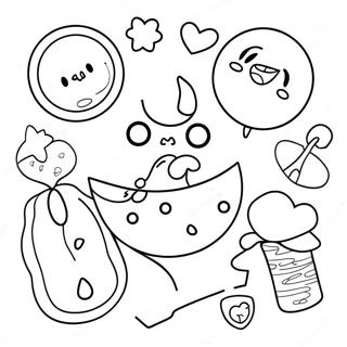 Kidcore Æstetisk Malebog | Kidcore malebog