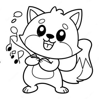 Sød Aggretsuko Synger Malebog | Aggretsuko malebog