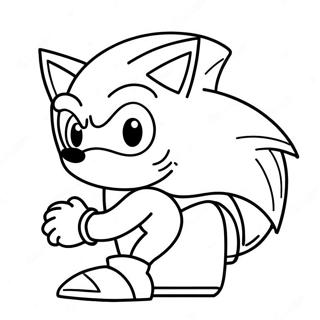 Vektor Sonic farvelægningsside | Vektor Sonic malebog