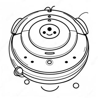 Sød Roomba med et Smil Malebog | Roomba malebog