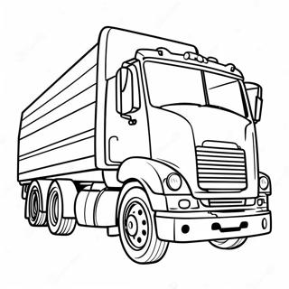 Farvelægningsside med fladbedstruck | Fladbedstruck malebog