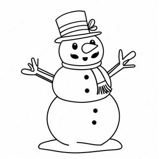 Frosty Snemand Farvelægningsside | Frosty malebog