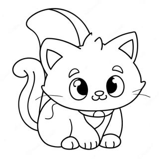 Legesyg kattepote farvelægningsside | Kitty Softpaws malebog