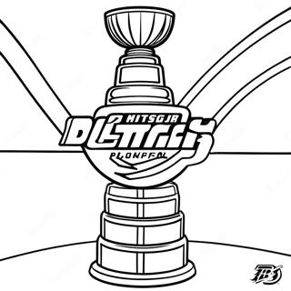 Spændende Stanley Cup Playoff Farvelægningsside | Stanley Cup malebog