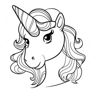 Afro Enhjørning Malebog | Afro Unicorn malebog