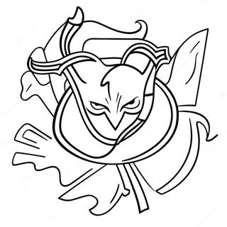 New Jersey Devils Logo Farvelægningsside | New Jersey Devils malebog