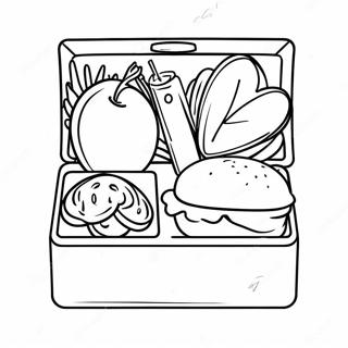 Sund Skolelunch Box Farvelægningsside | Skolemad malebog