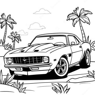 Camaro Sportsvogn Farvelægningsside | Camaro malebog