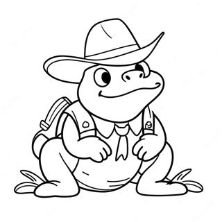 Sheriff Toadster farvelægningsside | Sheriff Toadster malebog