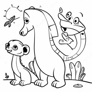 Madagaskar Dyr Farvelægningsside | Madagaskar malebog