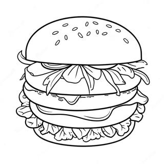 Hamburger Farvelægningsside | Hamburger malebog
