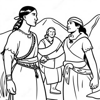 Modige Sacagawea Guidende Lewis og Clark Malebog | Sacagawea malebog