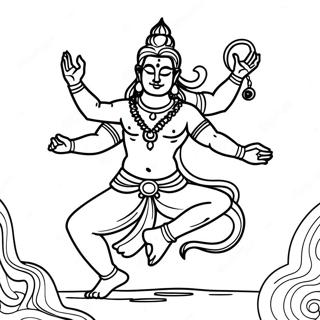Dansende Shiva Malebog | Shiva malebog