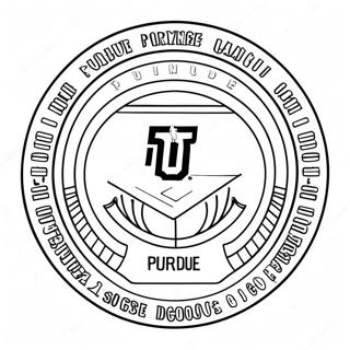 Purdue University logo farvelægningsside | Purdue malebog