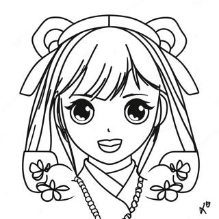Kakegurui Logo Farvelægningsside | Kakegurui malebog