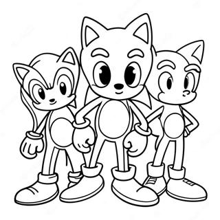 Sonic venner farvelægningsside | Sonic Venner malebog