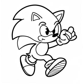 Sonic Løbende Hurtig Malebog | Sonic Venner malebog