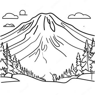 Majestætiske Mount Rainier Malebog | Washington State malebog