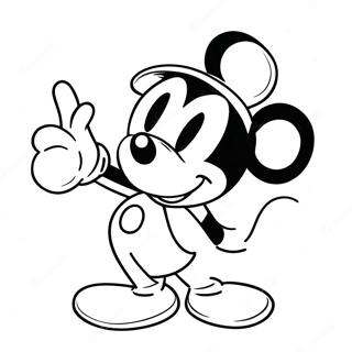 Mickey Mouse Farvelægningsside | Mickey malebog