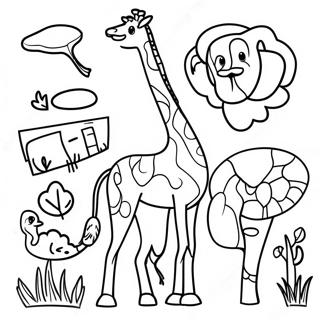 Safari Dyr Malebog | Safari malebog