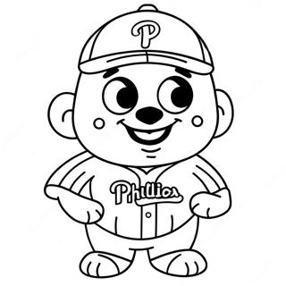 Sød Phillies Maskot Malebog | Phillies malebog