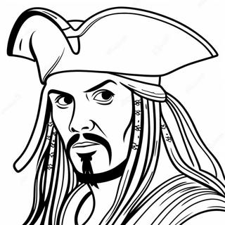 Johnny Depp som Captain Jack Sparrow Malebog | Johnny Depp malebog