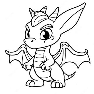 Spyro dragen Skylander farvelægningsside | Skylander malebog
