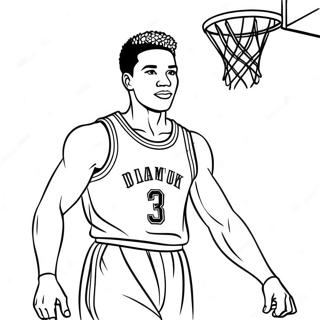 Slam Dunk Basketballspiller Malebog | Slam Dunk malebog