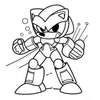 Metal Sonic i Aktion Malebog | Metal Sonic malebog