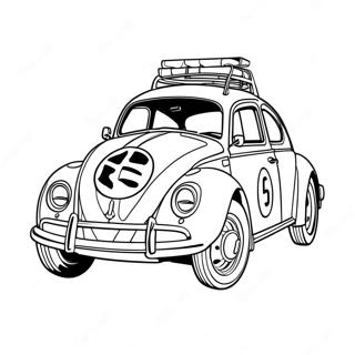 Herbie farvelægningsside | Herbie malebog