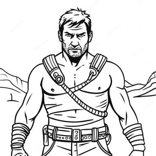 Fierce Mad Max Kriger Malebog | Mad Max malebog