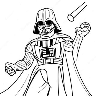 Darth Vader i Kamp Farvelægningsside | Star Wars malebog