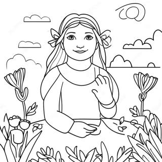 Ostara Fejring Farvelægningsside | Ostara malebog