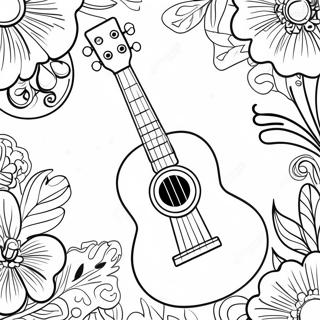 Ukulele farvelægningsside | Ukulele malebog