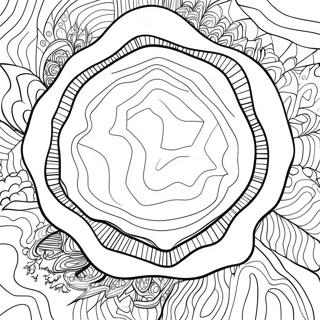 Geode farvelægningsside | Geode malebog