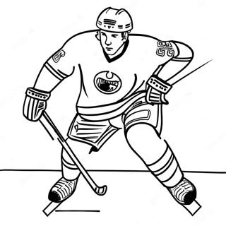 Connor McDavid Skater Hurtigt Farvelægningsside | Connor McDavid malebog